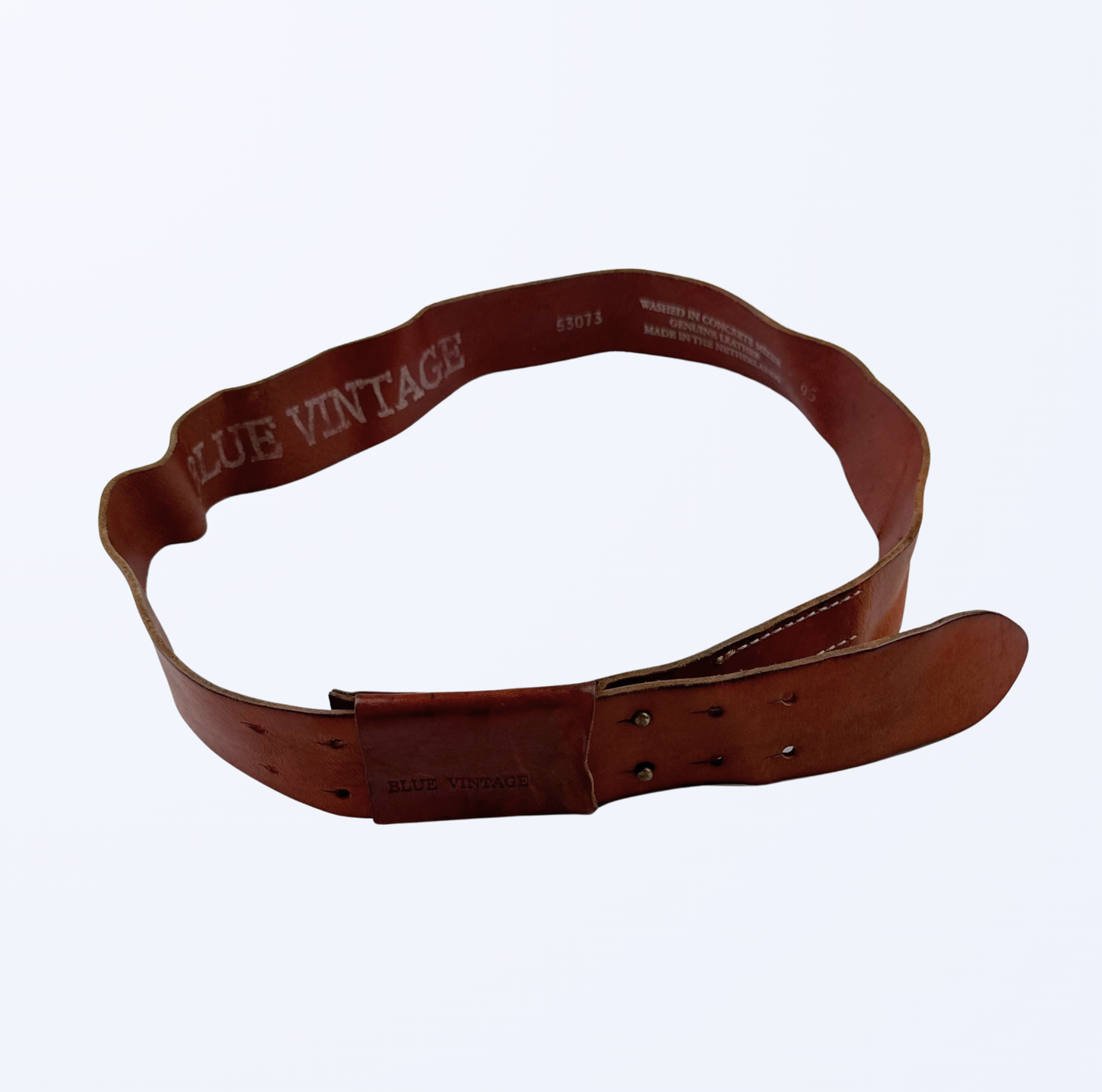 Blue Vintage Ledergrütel braun cognac Teos vintage Onlineshop