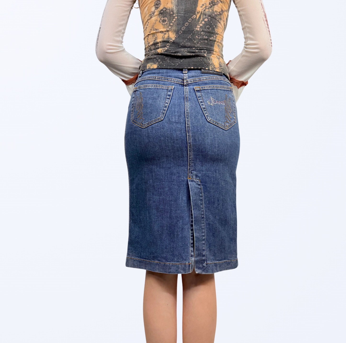 Cappopera Midirock Denim Casual Chic Teos Vintage Onlineshop