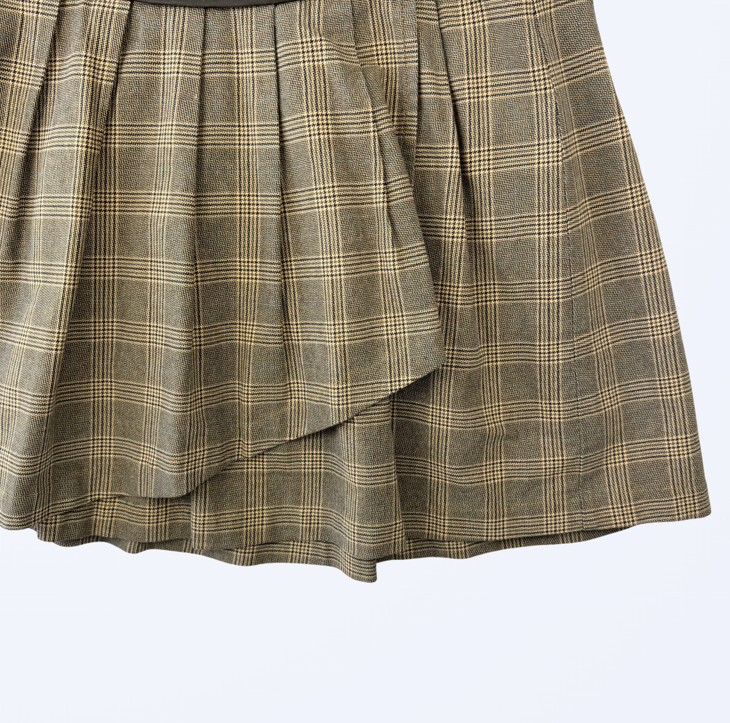Mini Faltenrock Größe L Kariert Teos Vintage Onlineshop
