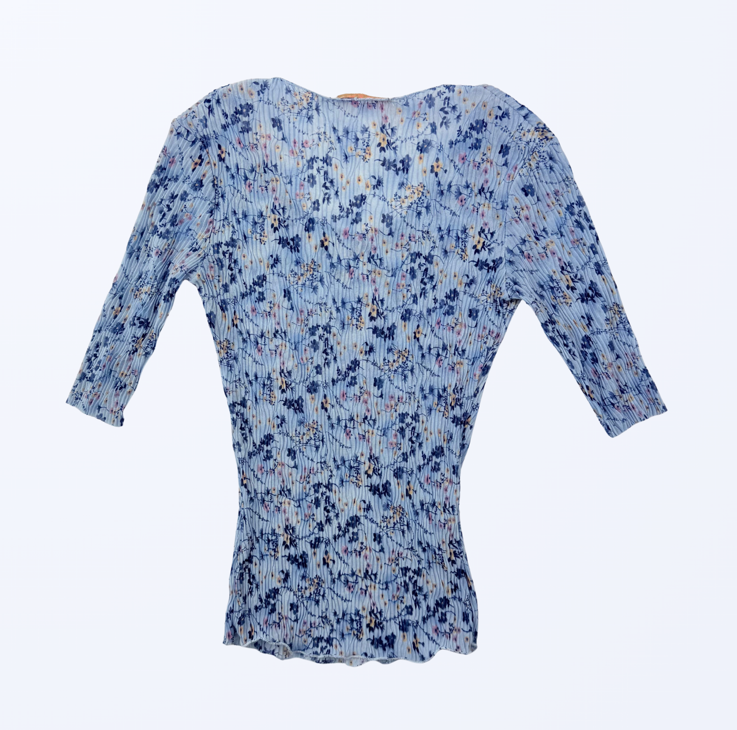 Eden Paris T-Shirt Semitransparent hellblau Gr. M Teos Vintage Onlineshop