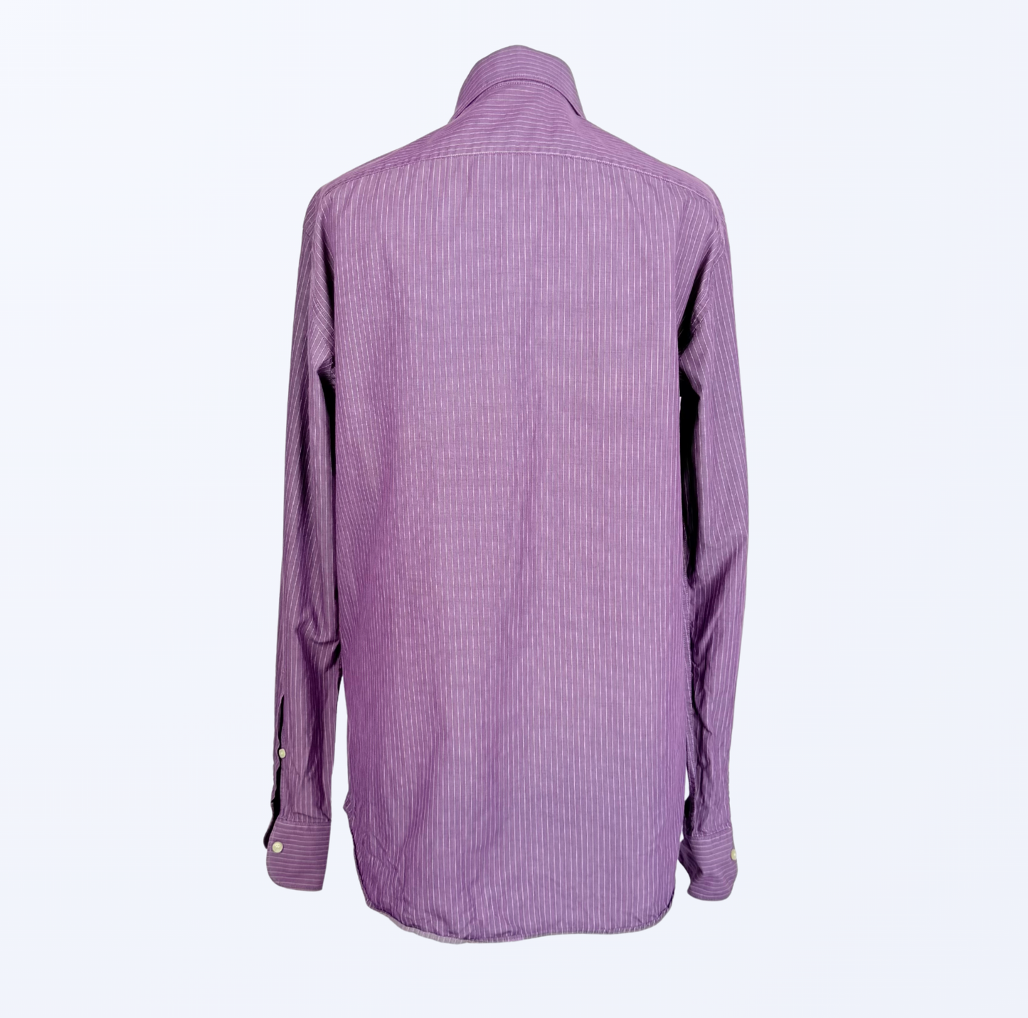 Ingram Langarmhemd Nadelstreifen lila 90s Style Teos Vintage Onlineshop
