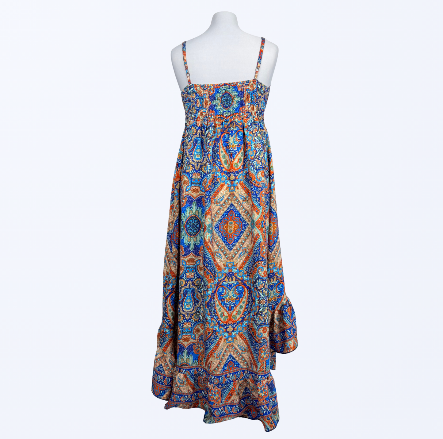Vokuhila Kleid Ibiza Boho Fesitval Beach Strandurlaub Teos Vintage