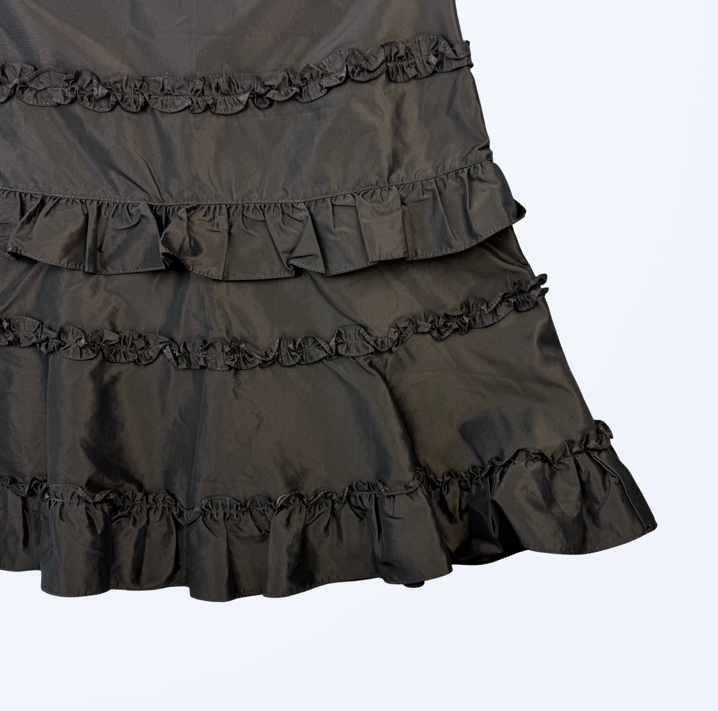 Sa Va Midirock Rüschen dunkelbran Teos Vintage Onlineshop