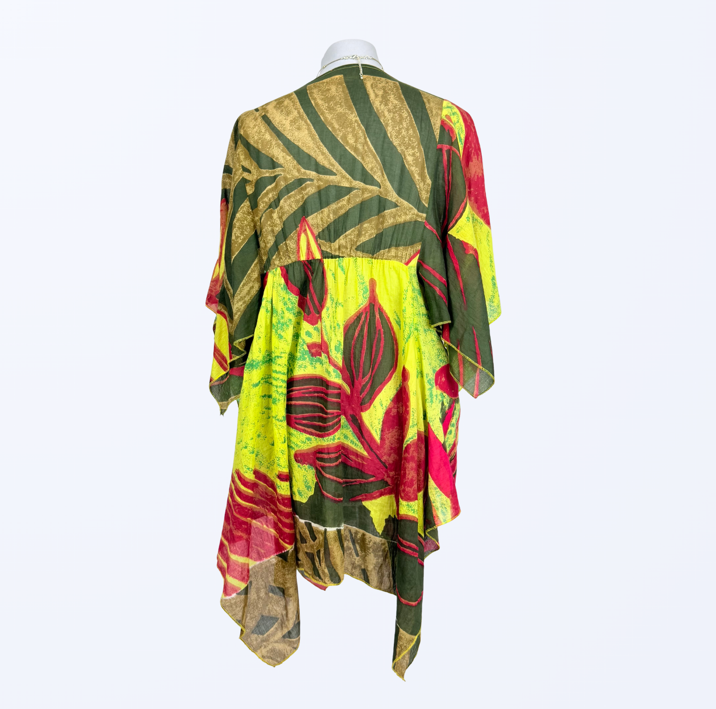 Vintage Indian Emporium Tunika bunt Pailletten Ibizia Beach Cover-Up