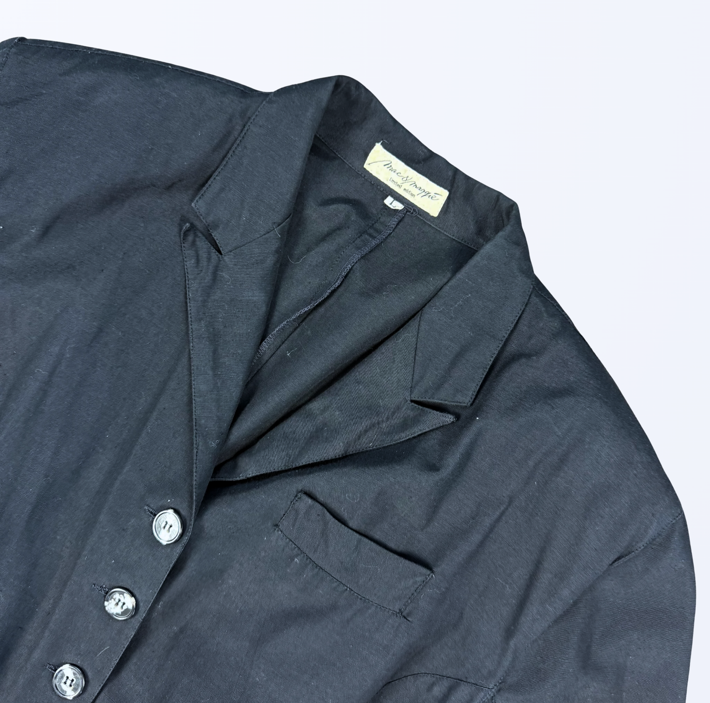 Vintage Mac Maggi Blazer Schnürung schwarz Teos Vintage Onlineshop