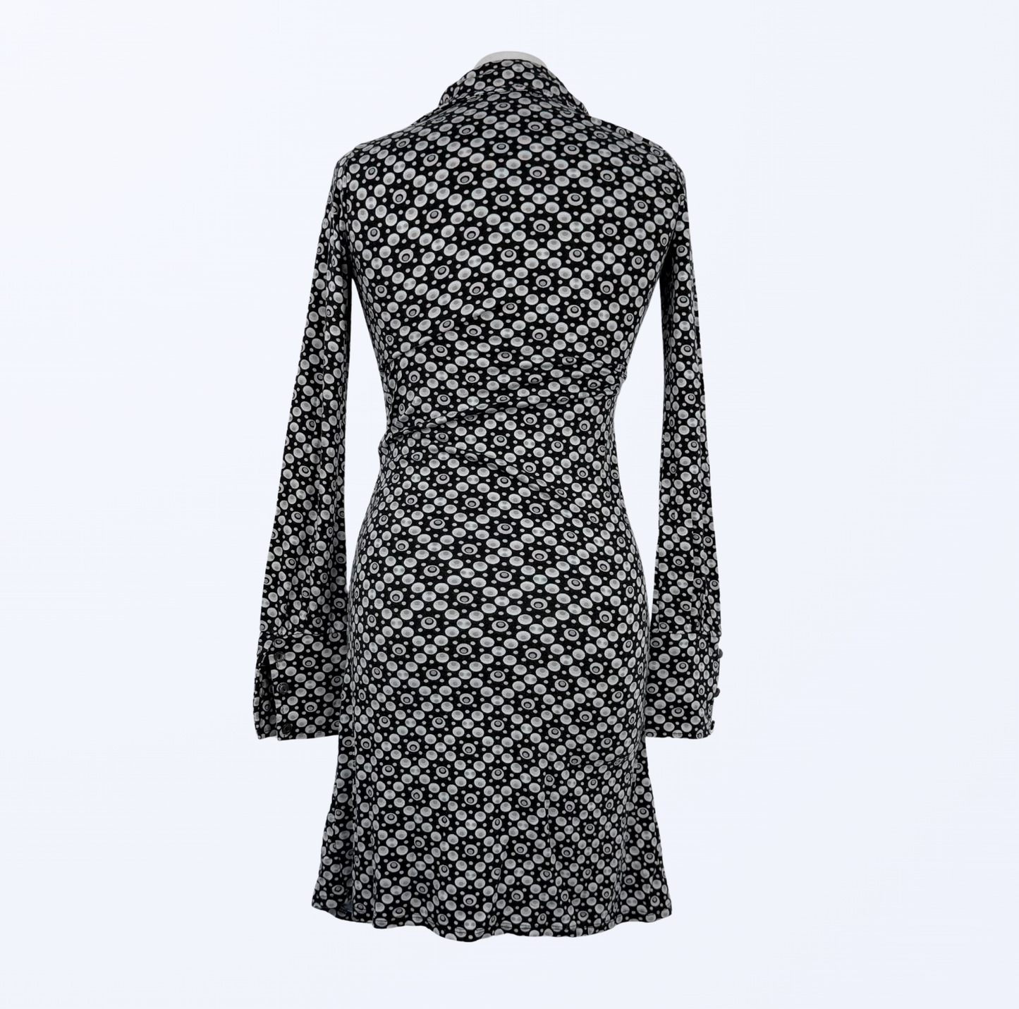 Vintage Susy Mix Langarmkleid 70s Style Retromuster Teos Vintage onlineshop