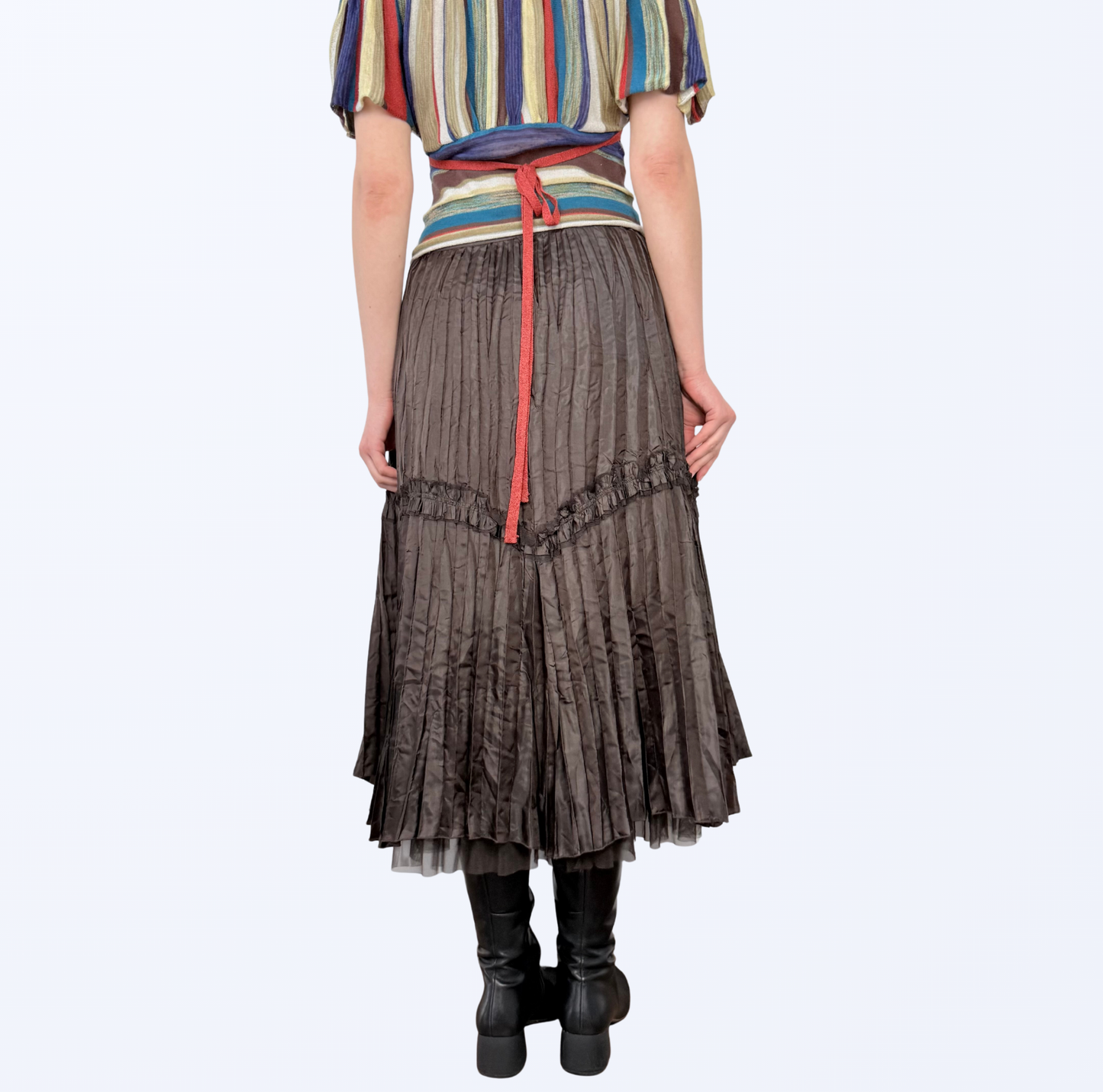 Vintage Rock Falten braun Verzierungen Whimiscal 90s Style Whimsy Teos Vintage Onlineshop