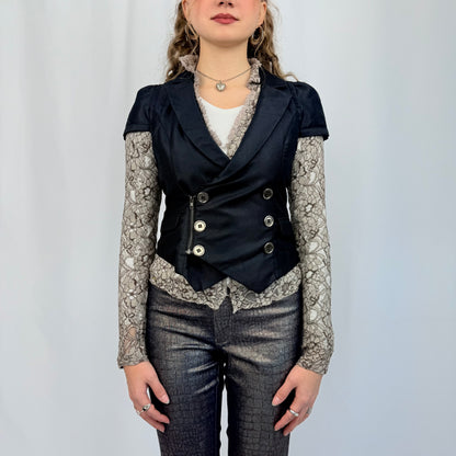 Own Way Weste mit Spitze schwarz (XS/S)