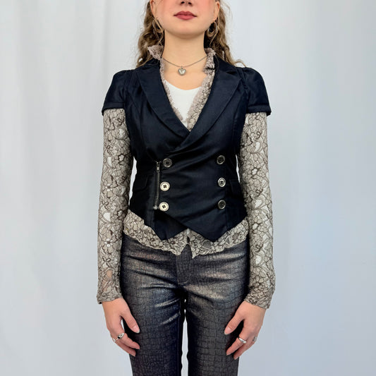 Own Way Weste mit Spitze schwarz (XS/S)
