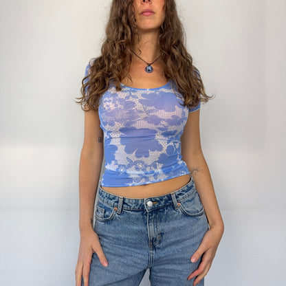 Kuratierter Vintage Onlineshop nachhaltige Secondhand Kleidung online kaufen, Online Shop Vintage, Vintage Online Shop, Second Hand Online Shop, gebraucht, zweite Hand, reused, preloved, Y2K, thriftshop, thriftstore, thrifting, thrift shop, thrift store, Floral, Mesh, Y2K