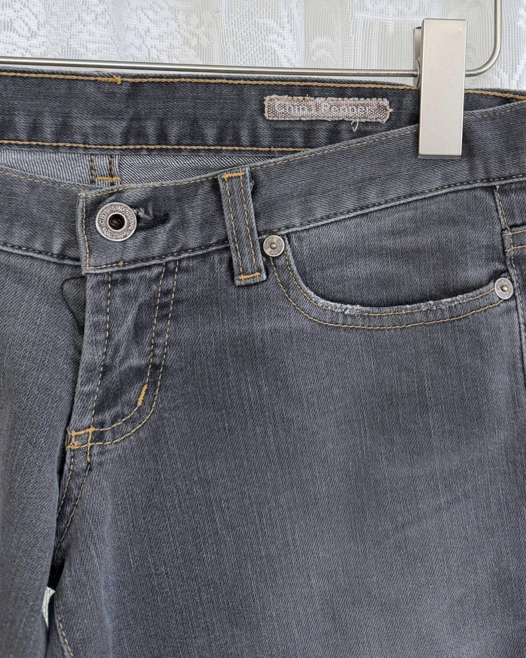 Vintage Y2K Chip & Pepper Bootcut Jeans grau (S)
