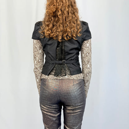Own Way Weste mit Spitze schwarz (XS/S)