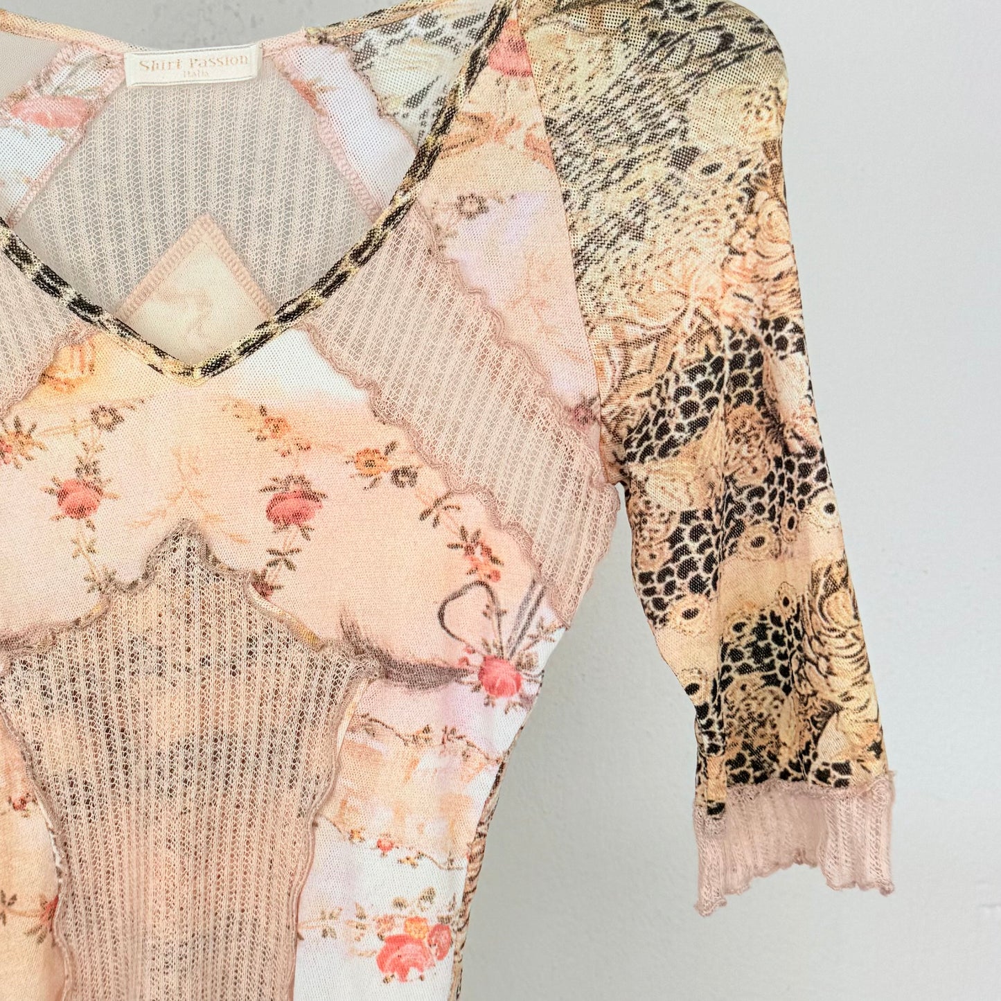 ShirtPassion Mesh Oberteil y2k Style (XS/S)