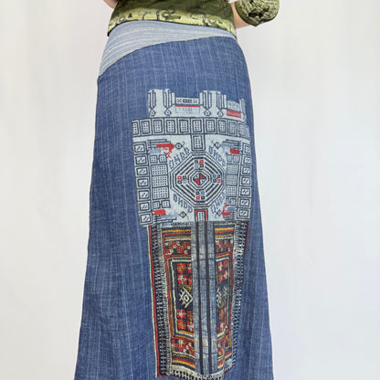 Save the Queen! OHDD Maxirock Denim mit Verzierung (S)