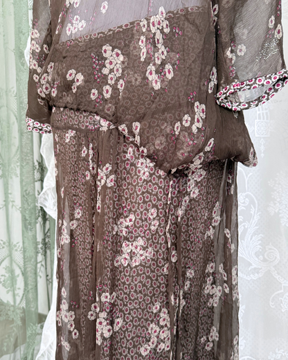 Ajay by Liu Jo Set mit Seide Rock und Bluse 90s Style whitchy whimsy flowy fließend Naturstoffe