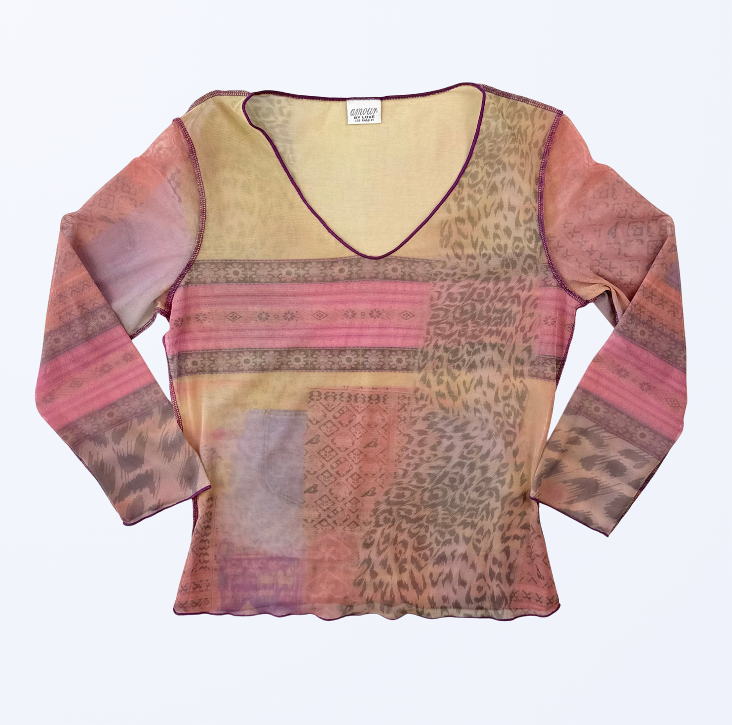 Vintage Amour Longsleeve Animal Flower Print 