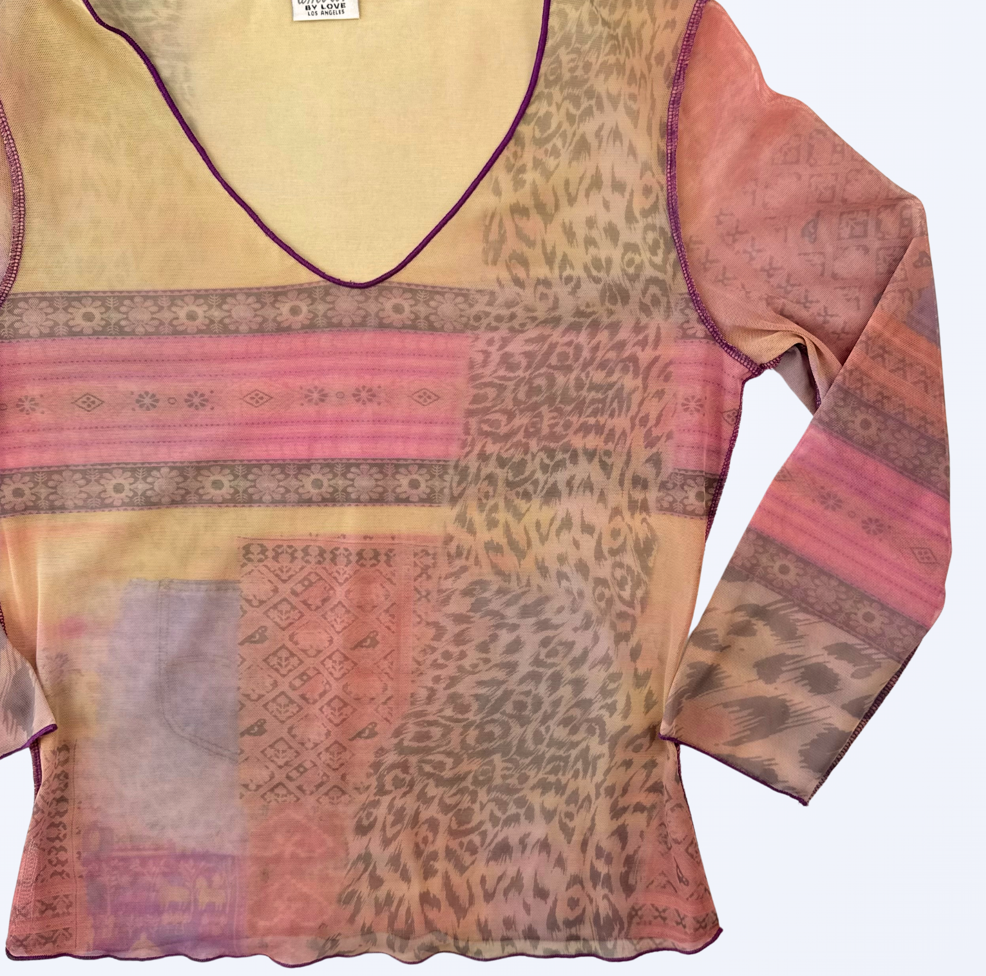 Vintage Amour Longsleeve Animal Flower Print 