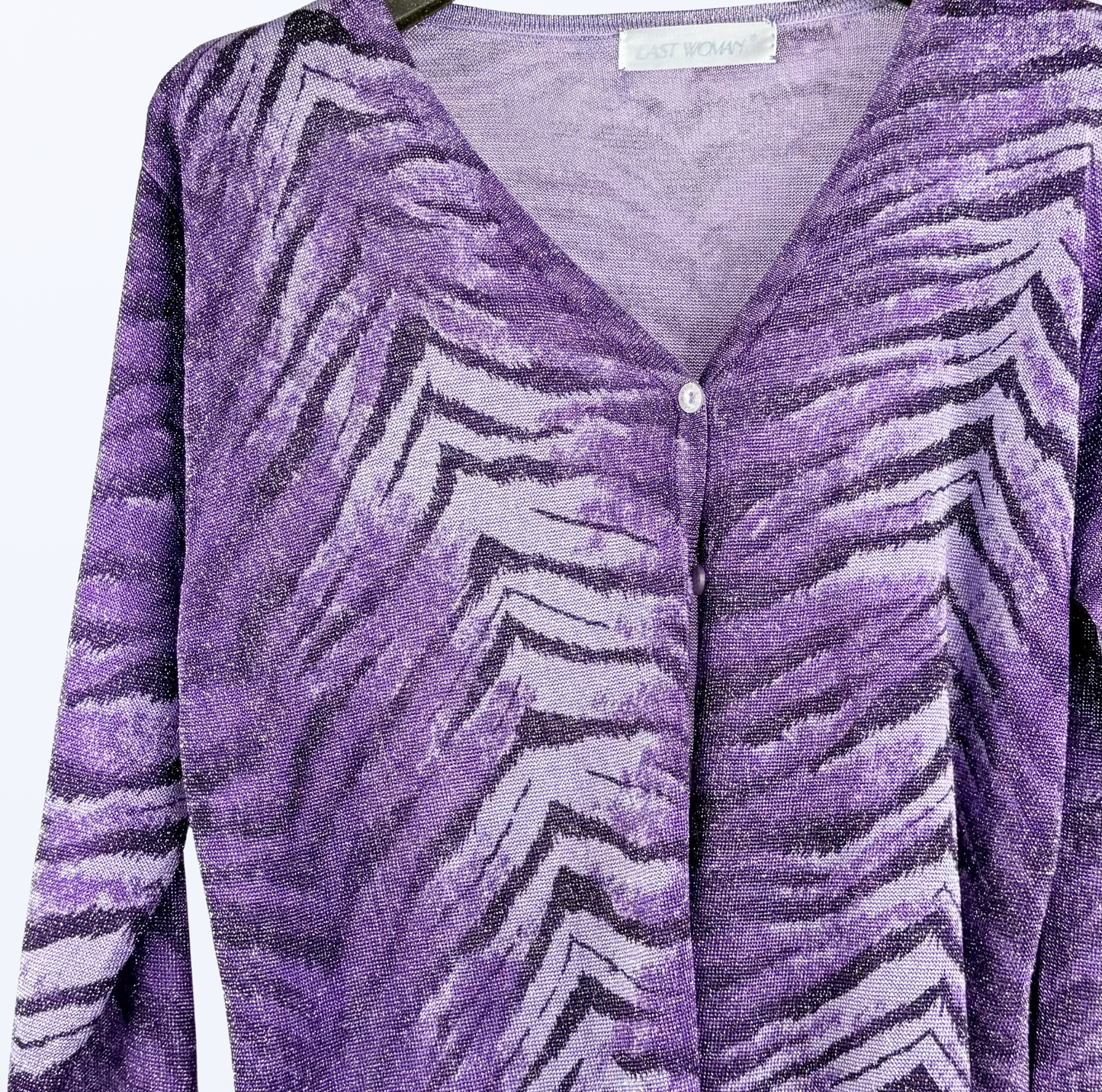 Animal Print Cardigan Y2K Style Teos Vintage Onlineshop