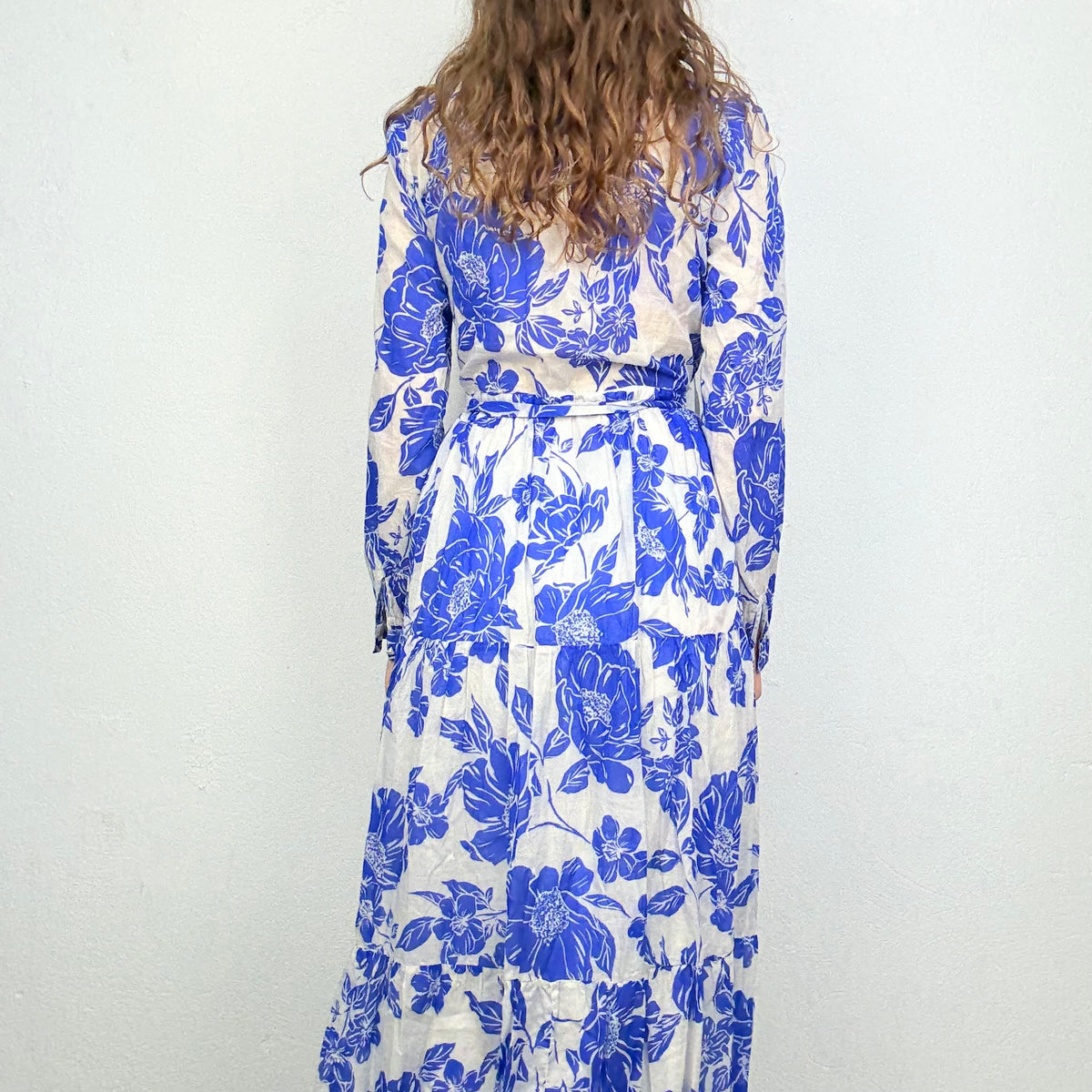 0039 ITALY Maxikleid geblümt (S/M)