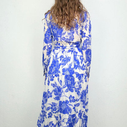 0039 ITALY Maxikleid geblümt (S/M)