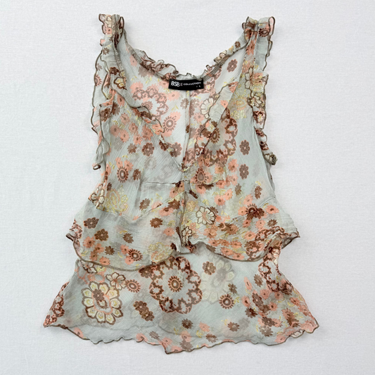 BSB Collection Fairy y2k Whimsy Whimsical Silk Top Vintage Second Hand