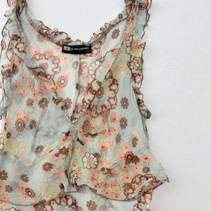 BSB Collection Fairy y2k Whimsy Whimsical Silk Top Vintage Second Hand