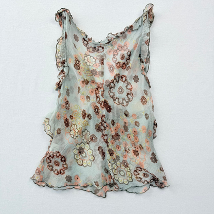 BSB Collection Fairy y2k Whimsy Whimsical Silk Top Vintage Second Hand