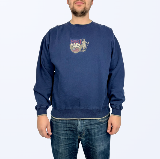 Ski Usa Sweater blau Teos Vintage Online Shop