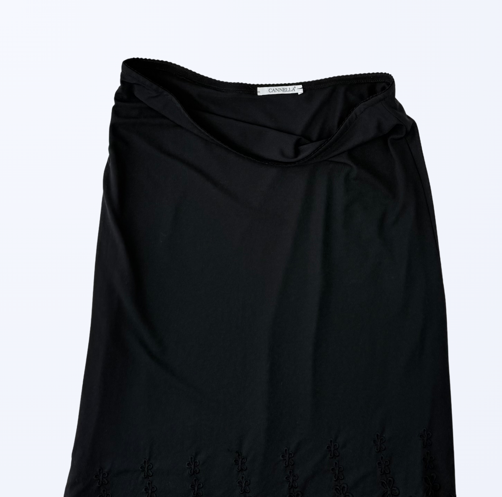 Cannella Maxirock Layer Spitze schwarz Teos Vintage Onlineshop