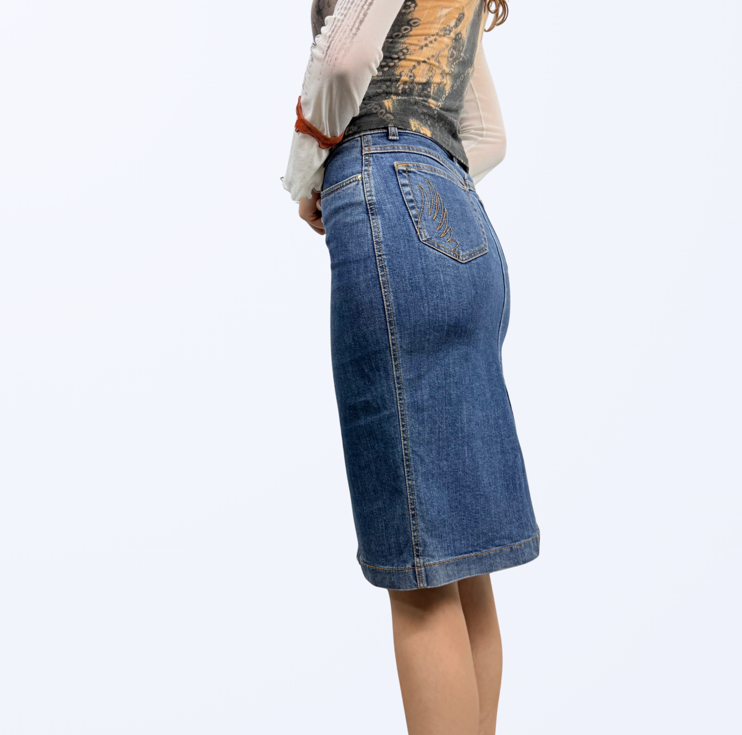 Cappopera Midirock Denim Casual Chic Teos Vintage Onlineshop