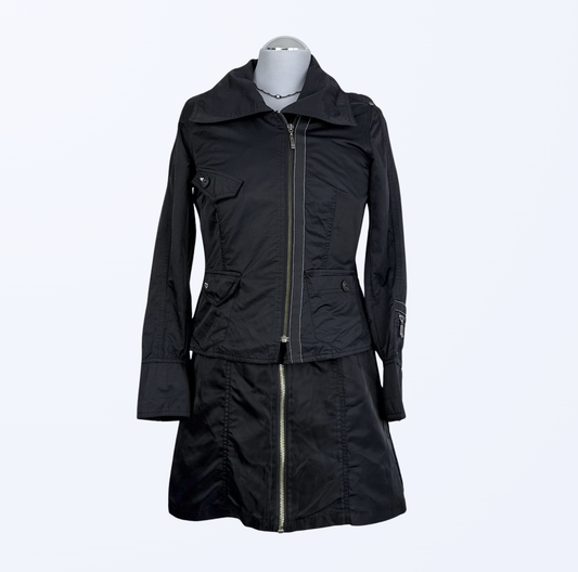 Carla Du Nord Asymmetrische Jacke grunge 90s Style kuratiert Vintage