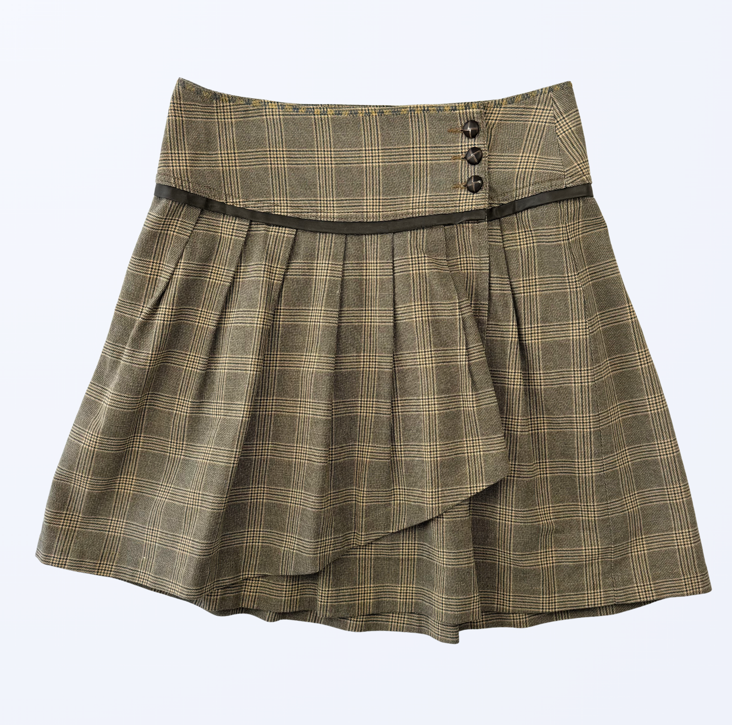Mini Faltenrock Größe L Kariert Teos Vintage Onlineshop
