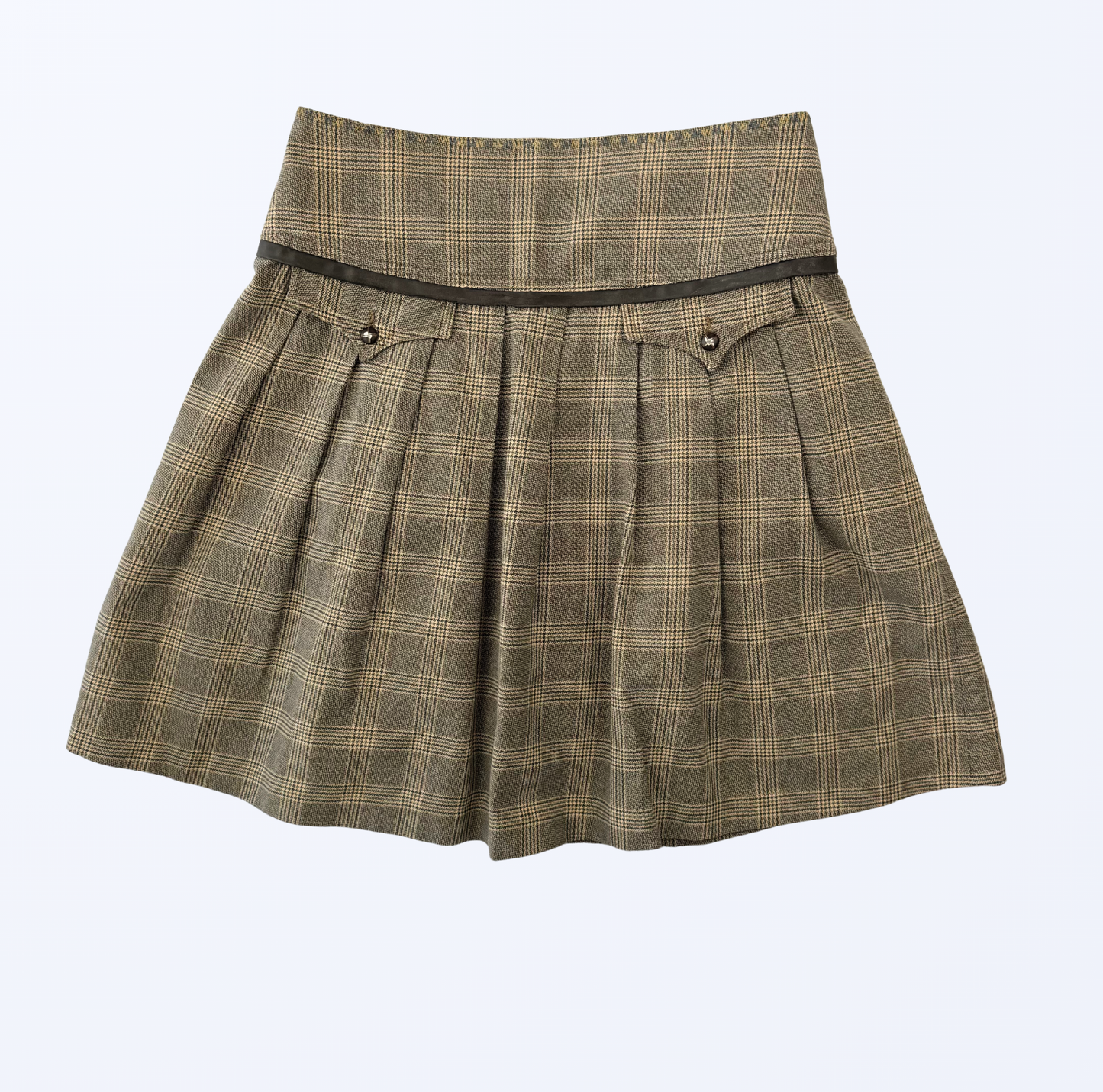 Mini Faltenrock Größe L Kariert Teos Vintage Onlineshop