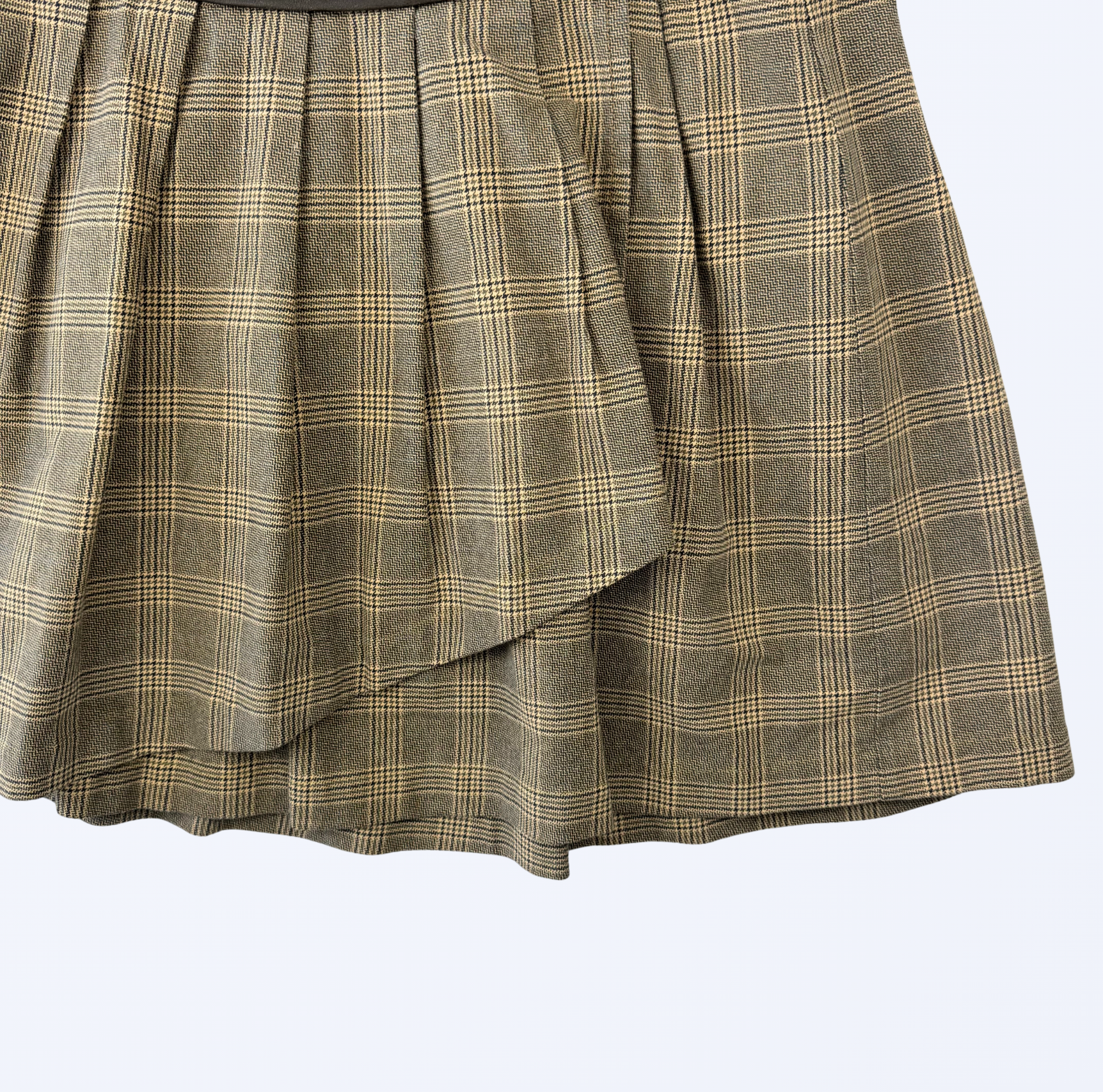 Mini Faltenrock Größe L Kariert Teos Vintage Onlineshop