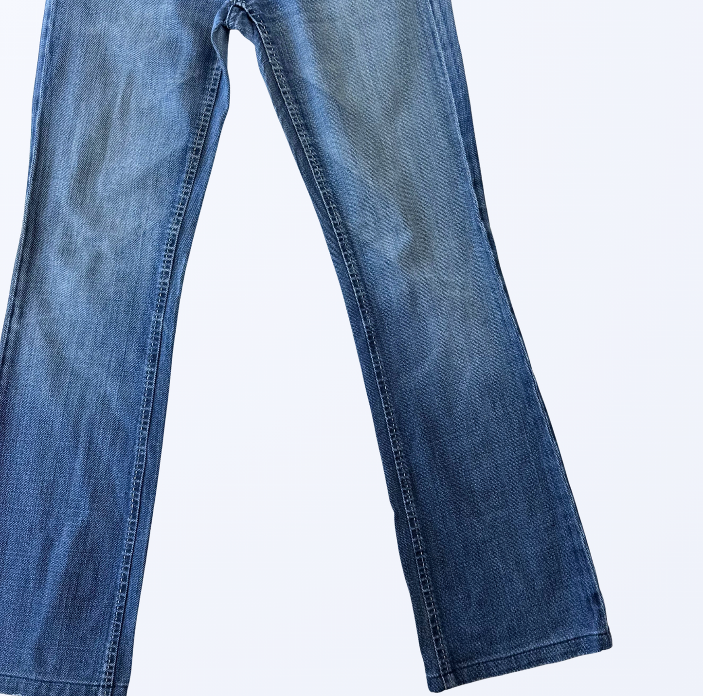 citizens of humanity Jeans Bootcut Flared Jeans Schlaghose Tigerstickerei Patch y2k