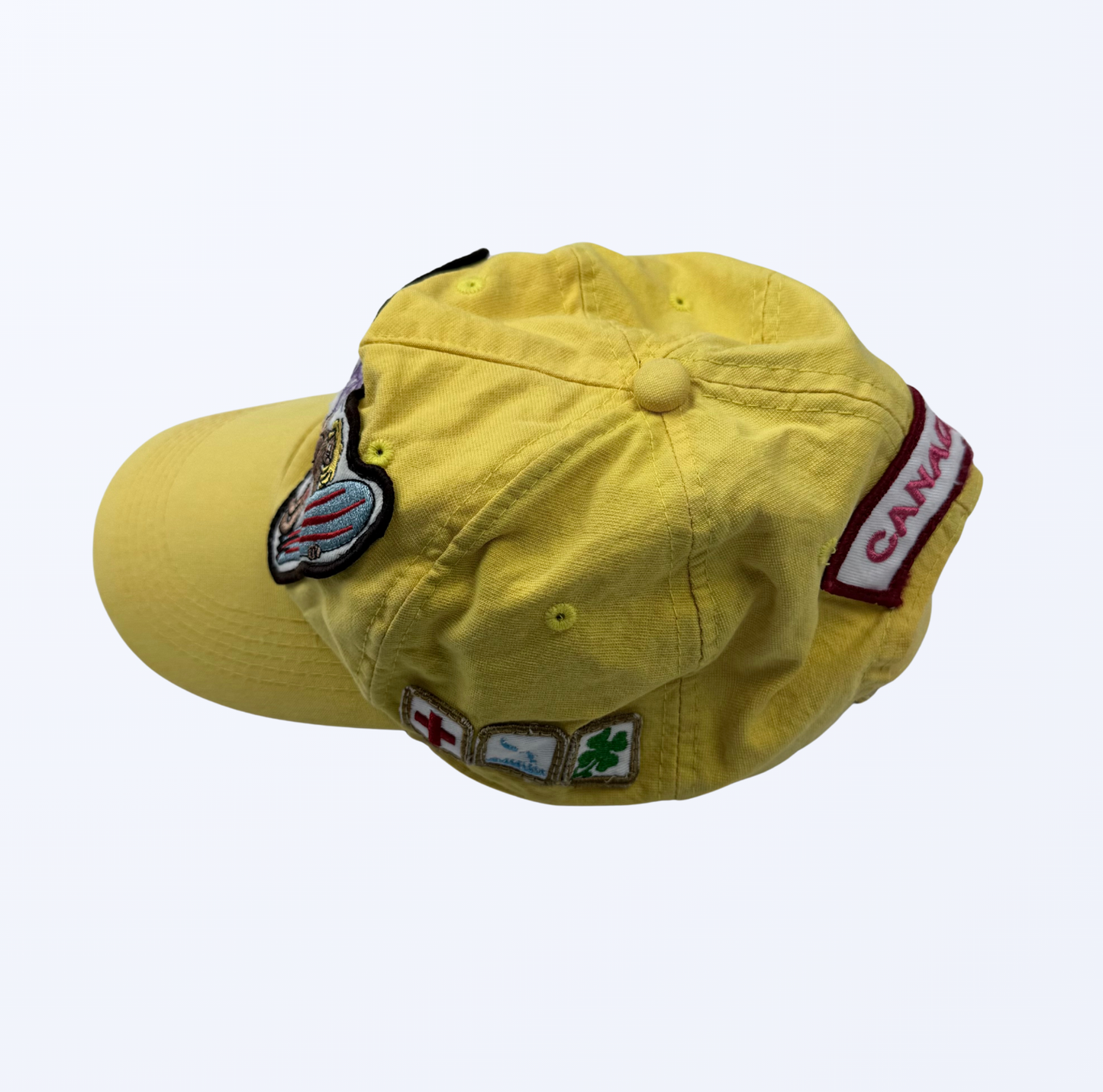 DSQUARED Camp Milan Hawaiian Style Cap gelb