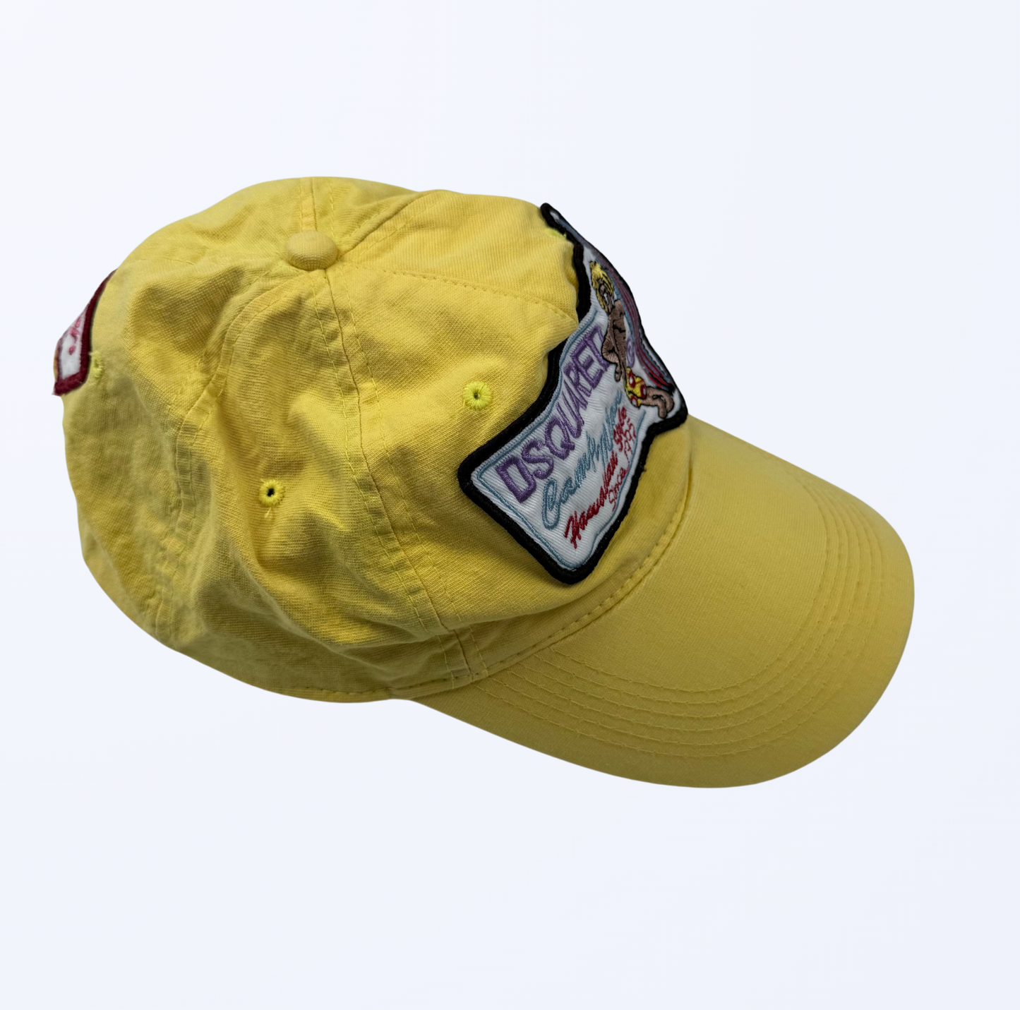 DSQUARED Camp Milan Hawaiian Style Cap gelb