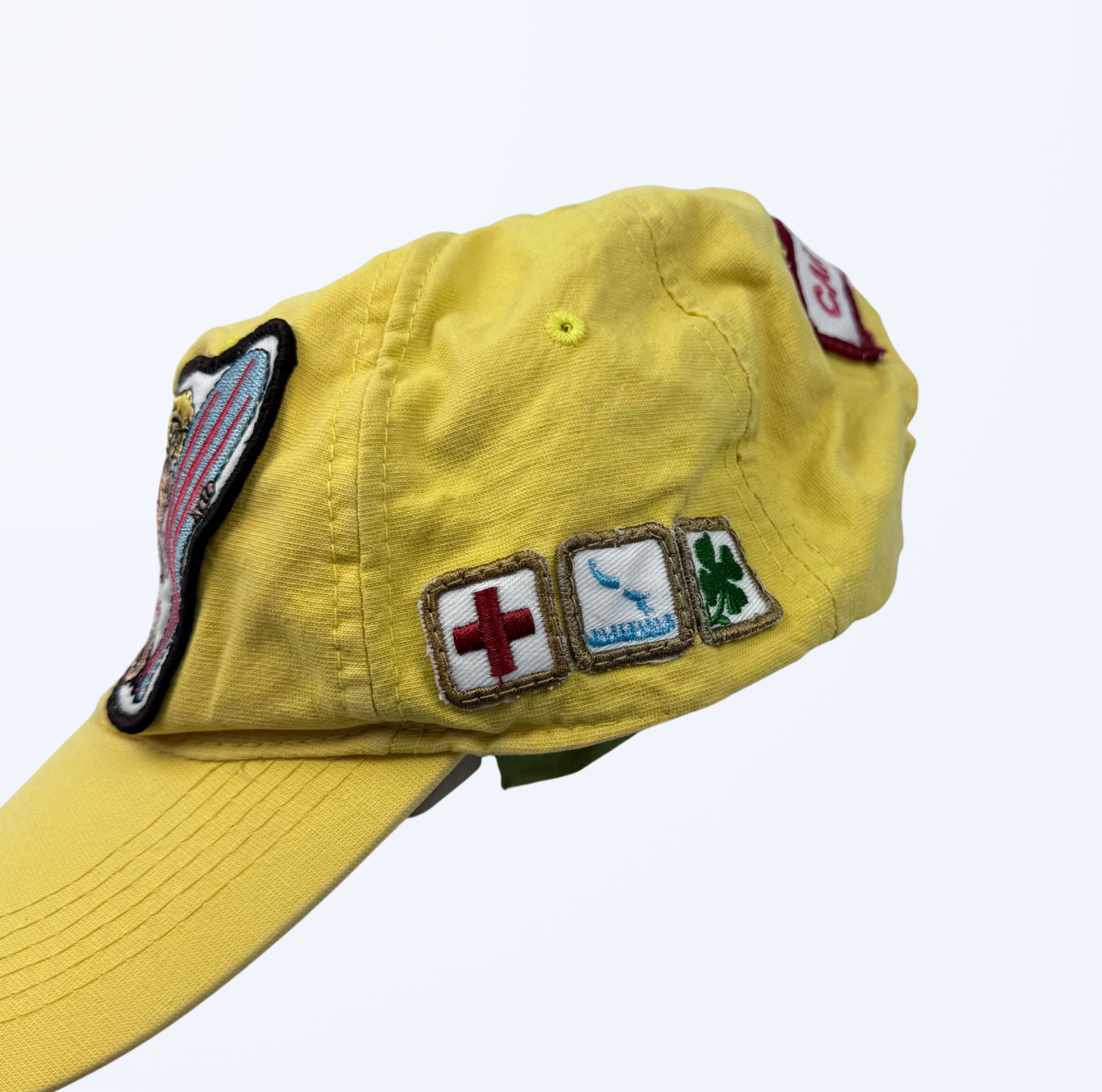 DSQUARED Camp Milan Hawaiian Style Cap gelb