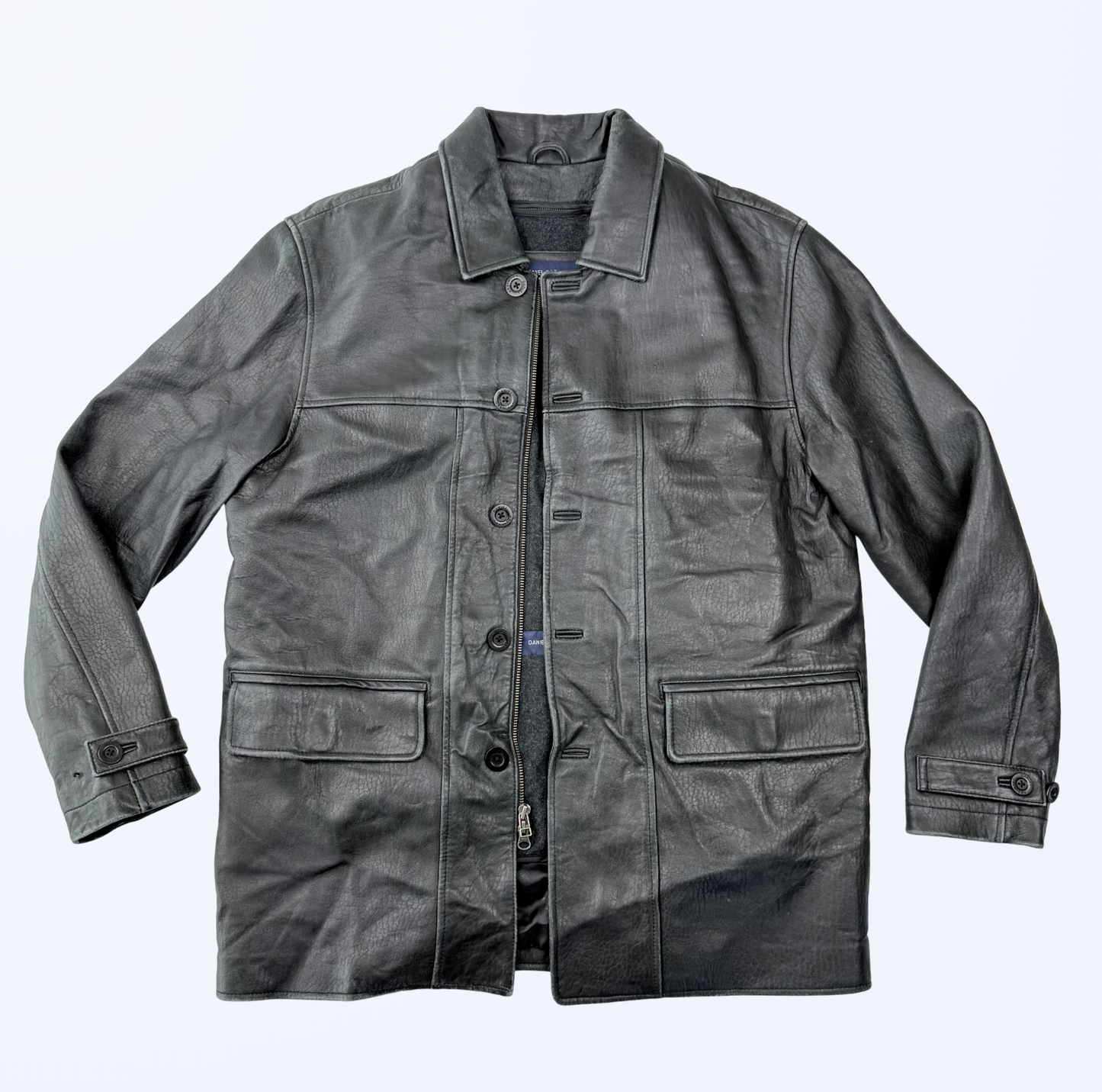 Lederjacke 90s y2k 2000s Style Daniel Cremieux Teos Vintage Onlineshop