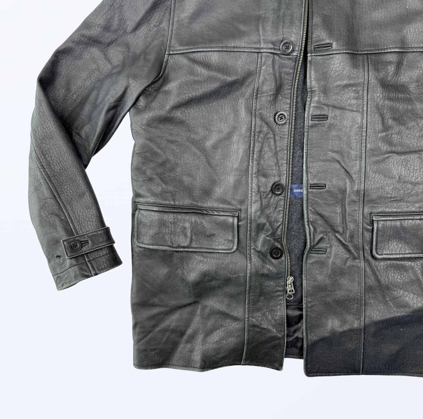 Lederjacke 90s y2k 2000s Style Daniel Cremieux Teos Vintage Onlineshop