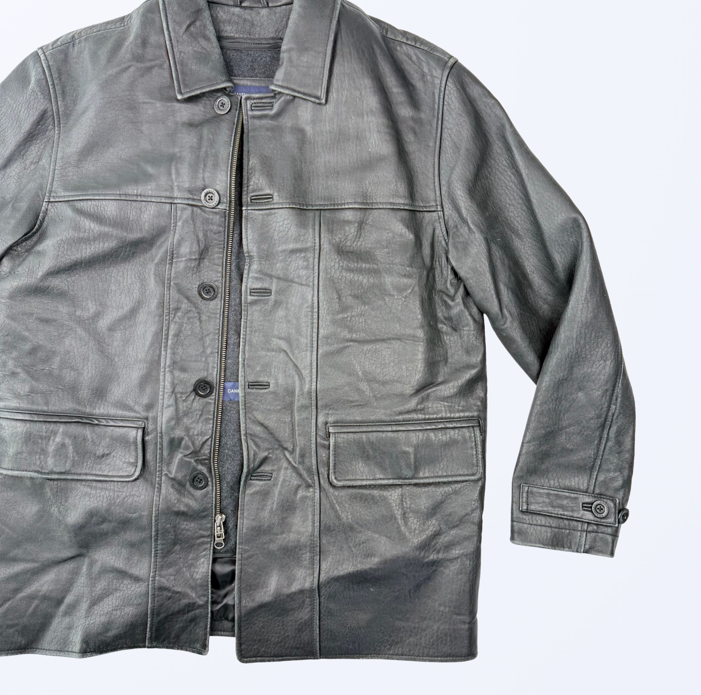 Lederjacke 90s y2k 2000s Style Daniel Cremieux Teos Vintage Onlineshop