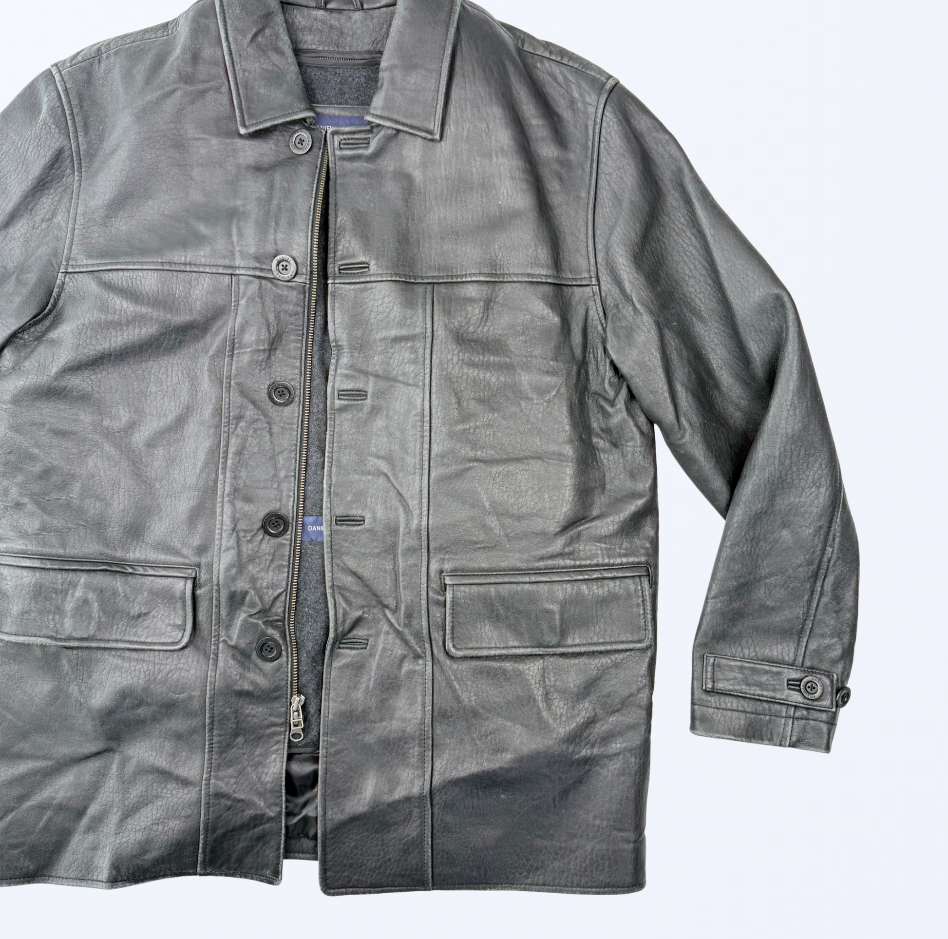 Lederjacke 90s y2k 2000s Style Daniel Cremieux Teos Vintage Onlineshop