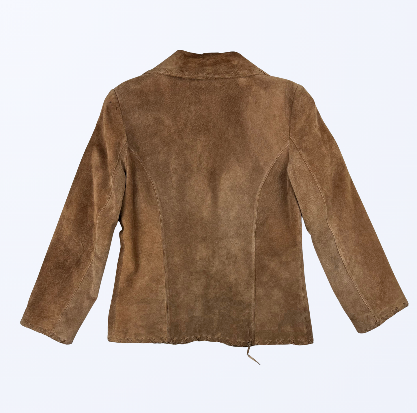 Dei Gallerani Lederjacke zum binden braun Teos Vintage Onlineshop
