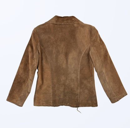 Dei Gallerani Lederjacke zum binden braun Teos Vintage Onlineshop
