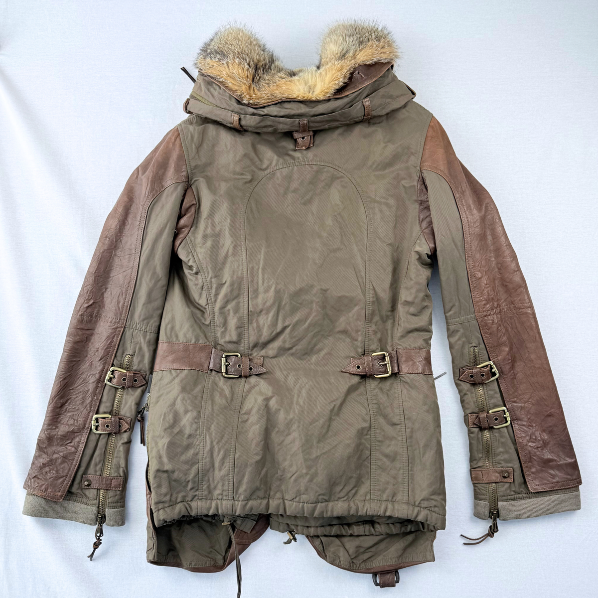 Diletta Lelli Jacke Military Pelz Cargo Vintage Second Hand