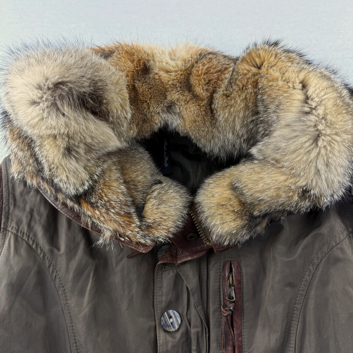 Diletta Lelli Jacke Military Pelz Cargo Vintage Second Hand