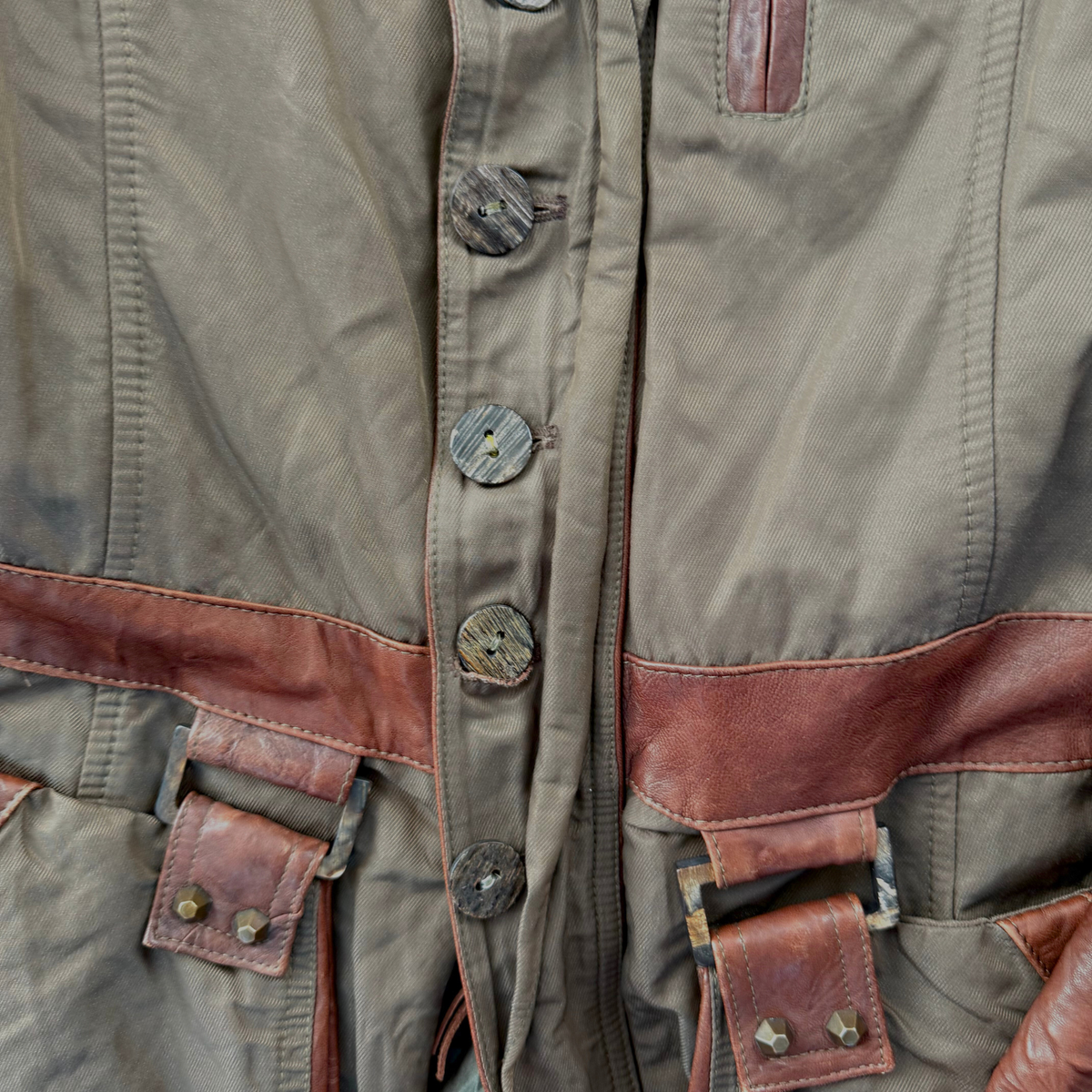 Diletta Lelli Jacke Military Pelz Cargo Vintage Second Hand