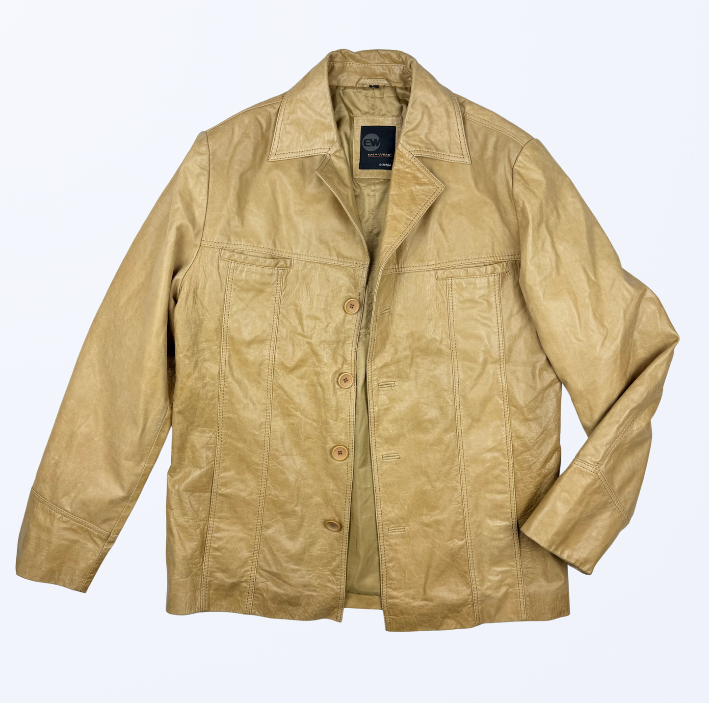 Lederjacke gerade geschnitten 90s 2000s y2k Style