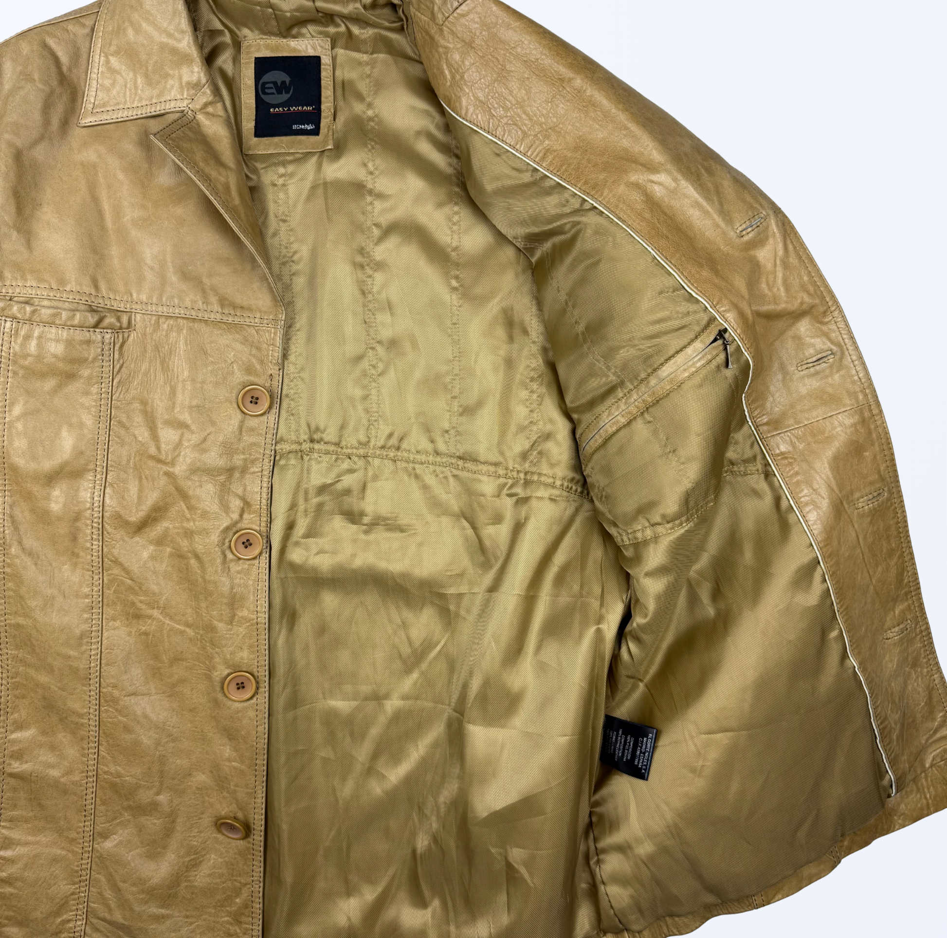 Lederjacke gerade geschnitten 90s 2000s y2k Style