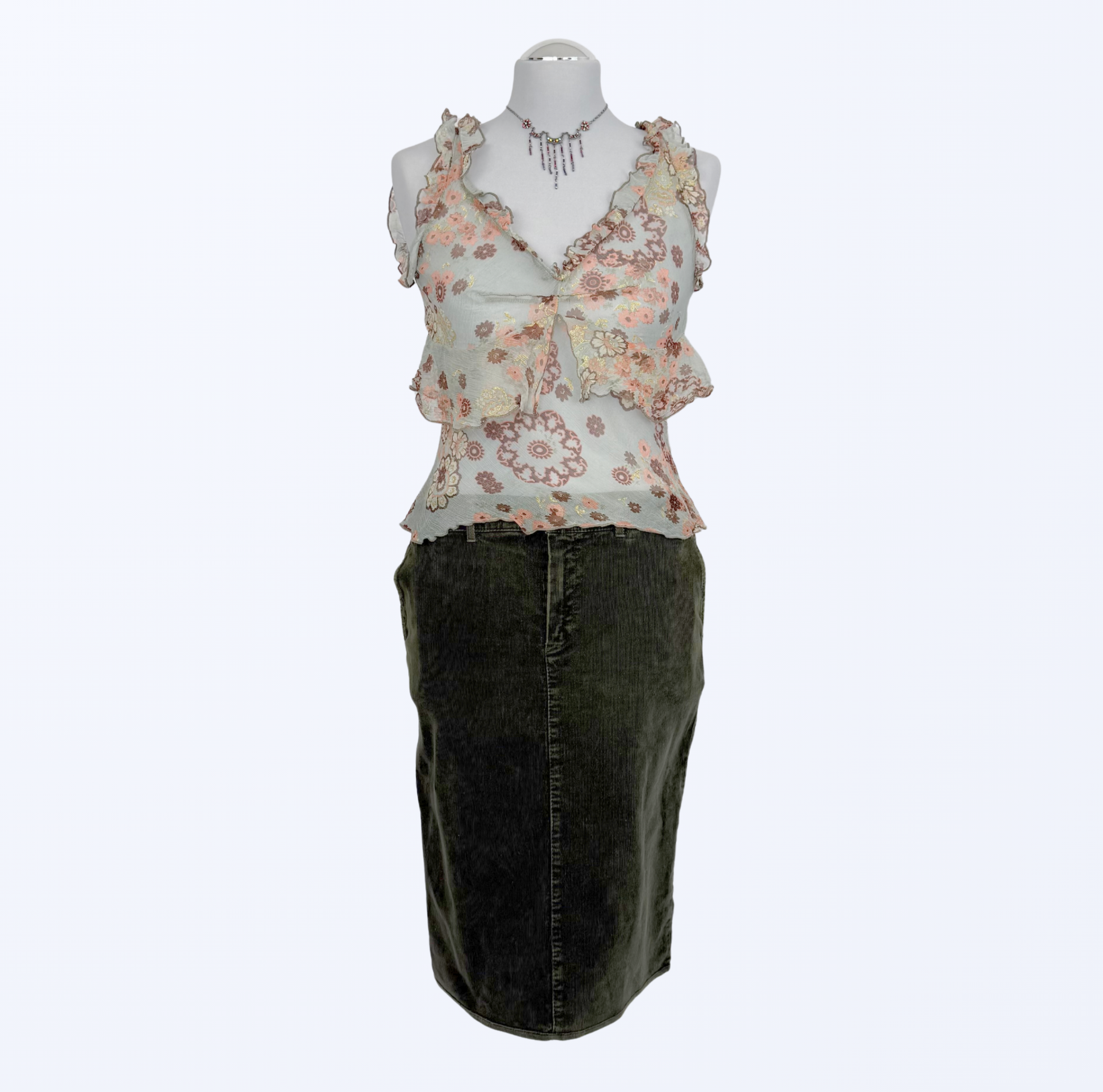 Cordrock Taschen y2k 90s Boho whimsy Teos Vintage Onlineshop